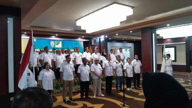Jaya Samaya Monong usai dilantik sebagai Ketua DPW APRI Kalimantan Tengah.