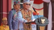 Gubernur Agustiar Sabran memimpin Upacara Hari Jadi ke-24 Kabupaten Pulang Pisau di halaman Kantor Bupati Pulang Pisau.