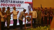 Musprov VIII KADIN Kalteng di Palangka Raya memperkuat kolaborasi pemerintah dan pengusaha.
