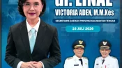 Heriyus dan Rahmanto Muhidin mengucapkan selamat atas pelantikan dr. Linae Victoria Aden sebagai Sekda Kalteng