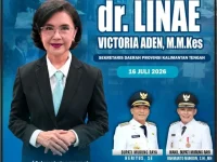 Heriyus dan Rahmanto Muhidin mengucapkan selamat atas pelantikan dr. Linae Victoria Aden sebagai Sekda Kalteng