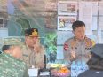 Kapolda dan Gubernur Kalteng meninjau Posko Karhutla di Tumbang Nusa.