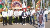 Karnaval Budaya Hari Jadi ke-24 Kabupaten Murung Raya di Puruk Cahu yang dihadiri Bupati Heriyus