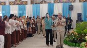 Gubernur Agustiar Sabran dan Aisyah Thisia menghadiri Syukuran Hari Jadi ke-24 Murung Raya di Puruk Cahu